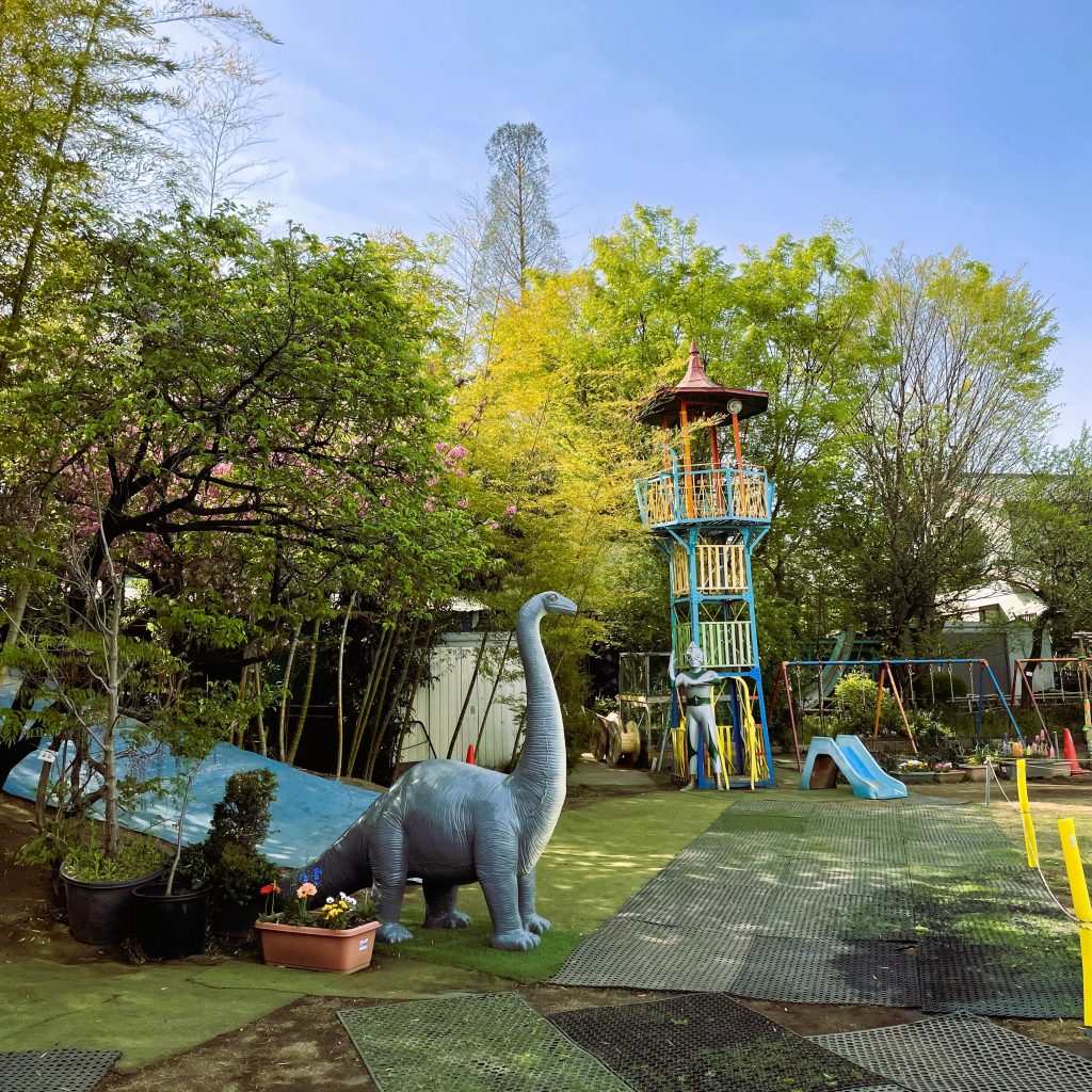 自然豊かな園庭