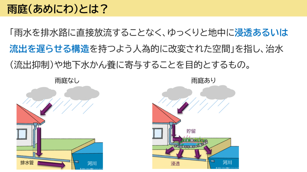 雨庭とは、雨庭の仕組みの解説