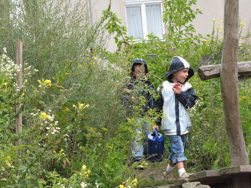 ドイツの幼稚園の園庭3
