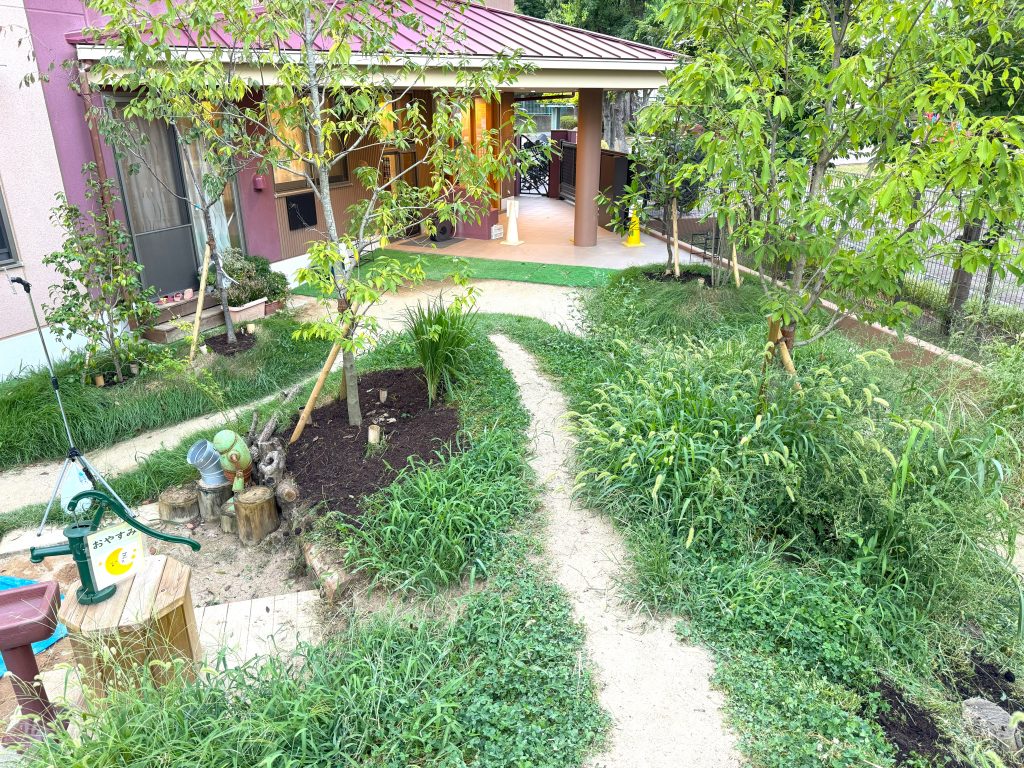 築山から見た風景