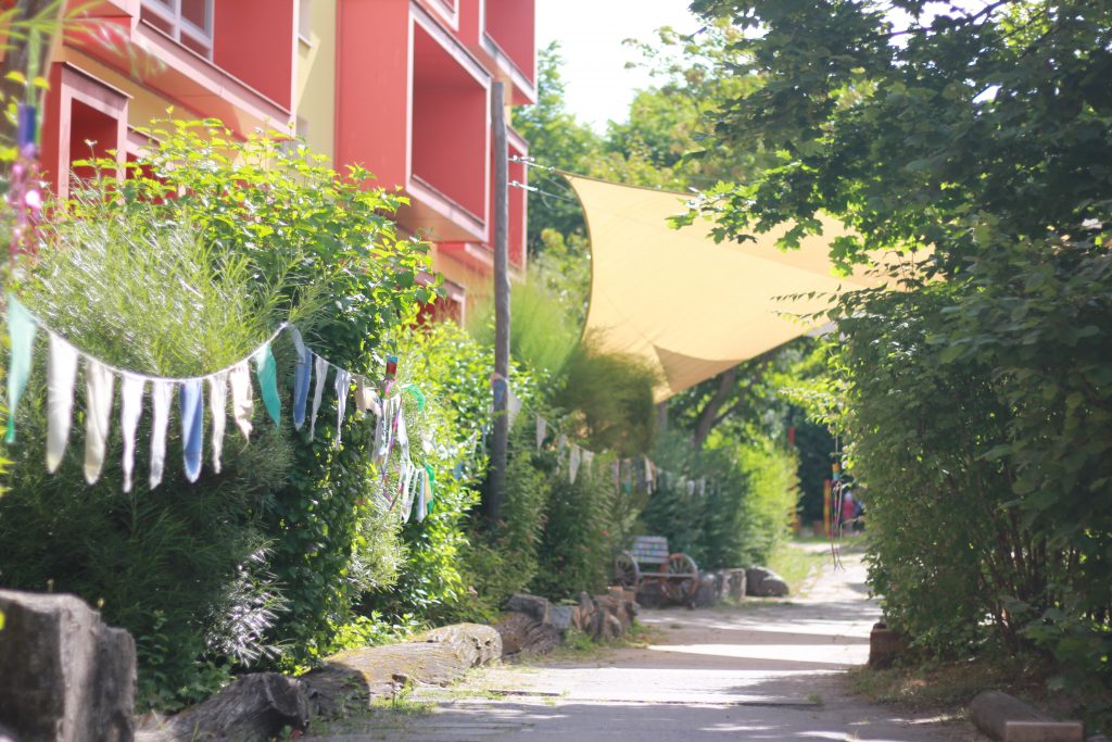 ドイツの小道の風景